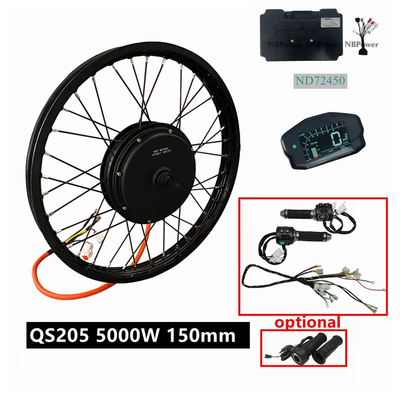Ebike Conversion Kit 72V 3000W - NBpower/QS205 V3 72v 5000W 電動自転車キット 150mm