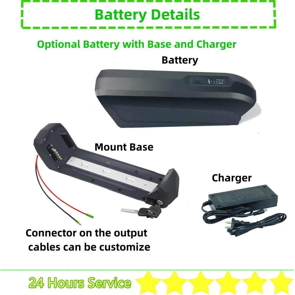Hailong-電動自転車用バッテリー,36v,10.4ah - Ebike Battery 48V 20Ah Hailong のレビューと価格