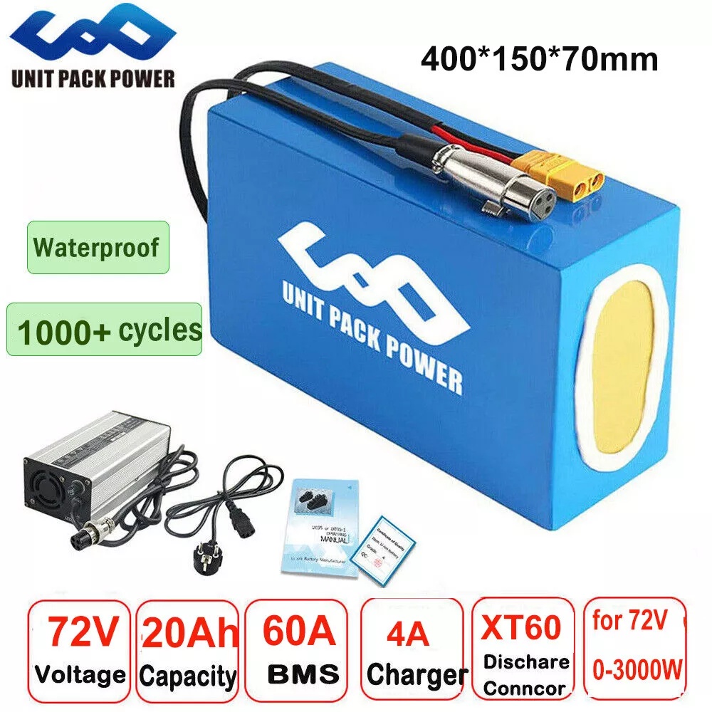 72V 40AH 電動自転車用バッテリーパック。21700セ - Electric Bicycle Battery 72V 30Ah のレビューと価格